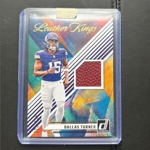 Donruss Leather Kings, Dallas Turner Football Patch, /425